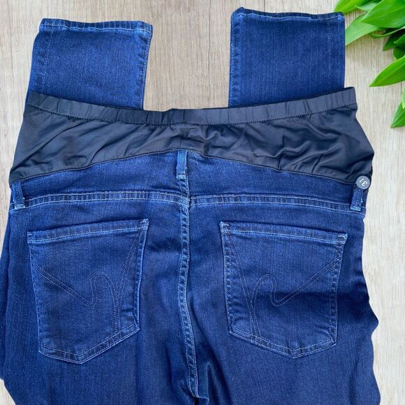 NWT Citizens Of Humanity Maternity Dark Blue Skinny Jeans - Picture 2 of 4